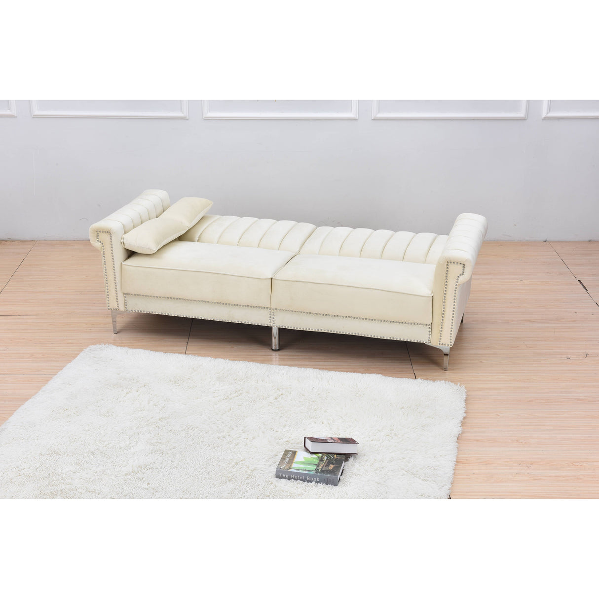 Legend Furniture Covertible Velvet Sofa Bed Sleeper