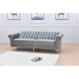 Legend Furniture Covertible Velvet Sofa Bed Sleeper