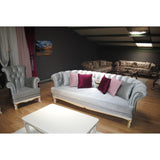 Lawtey Modern Avangarde Sofa, L. Blue