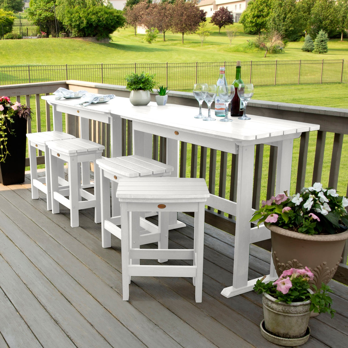 Lehigh 6-Piece Outdoor Balcony Set - Counter-height