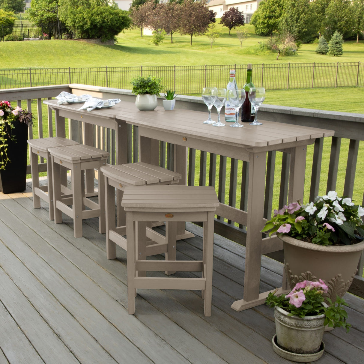 Lehigh 6-Piece Outdoor Balcony Set - Counter-height