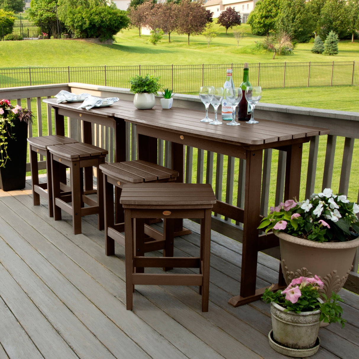 Lehigh 6-Piece Outdoor Balcony Set - Counter-height