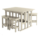 Lehigh 6-Piece Outdoor Balcony Set - Counter-height