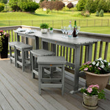 Lehigh 6-Piece Outdoor Balcony Set - Counter-height