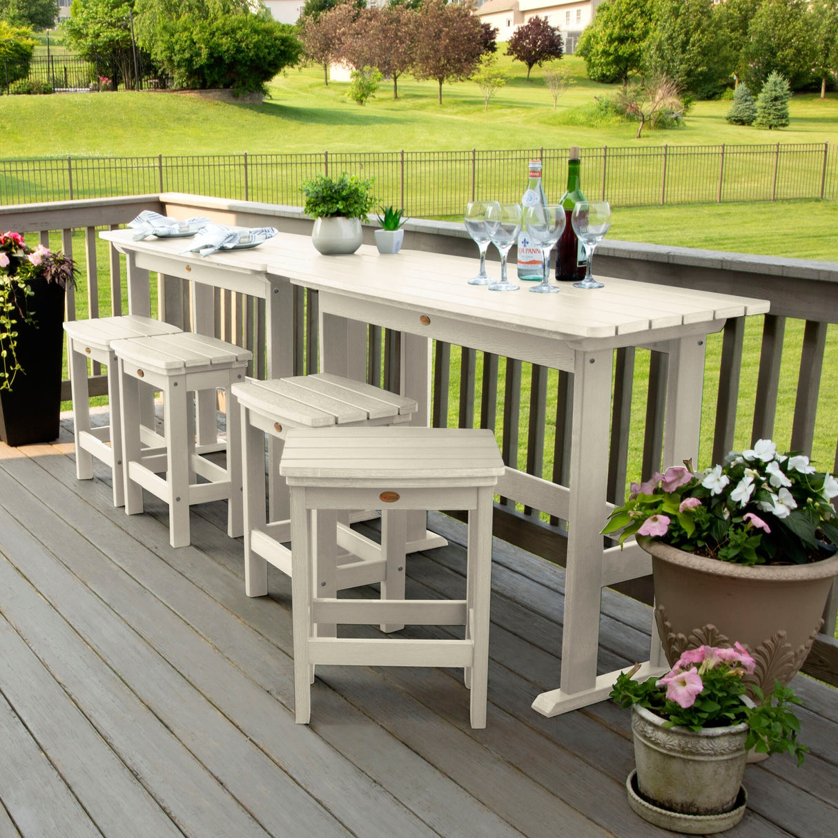 Lehigh 6-Piece Outdoor Balcony Set - Counter-height