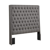 Leiden Button-tufted Upholstered Tall Headboard