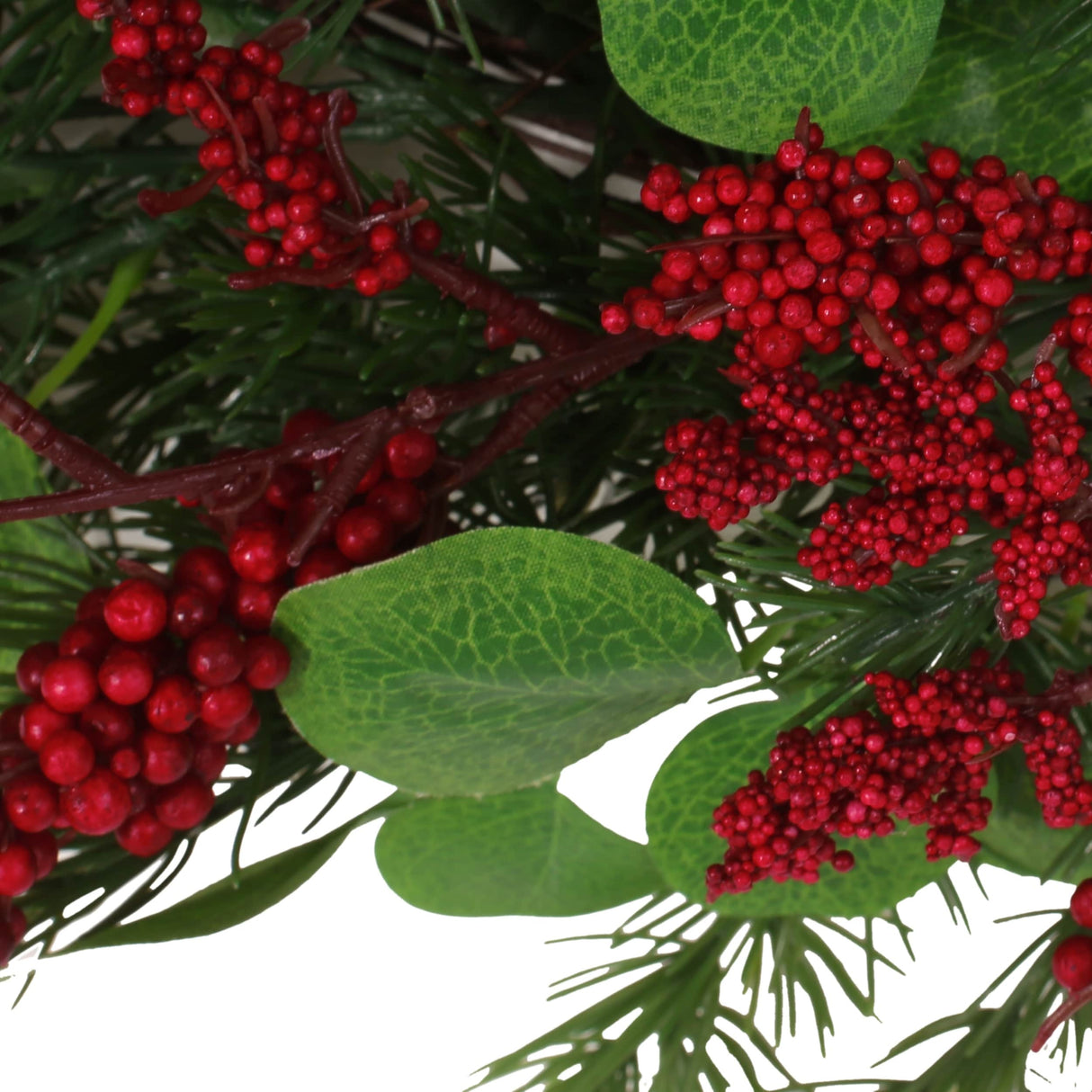 Leigh 25.5" Eucalyptus and Pine Artificial Wreath with Berries by Christopher Knight Home