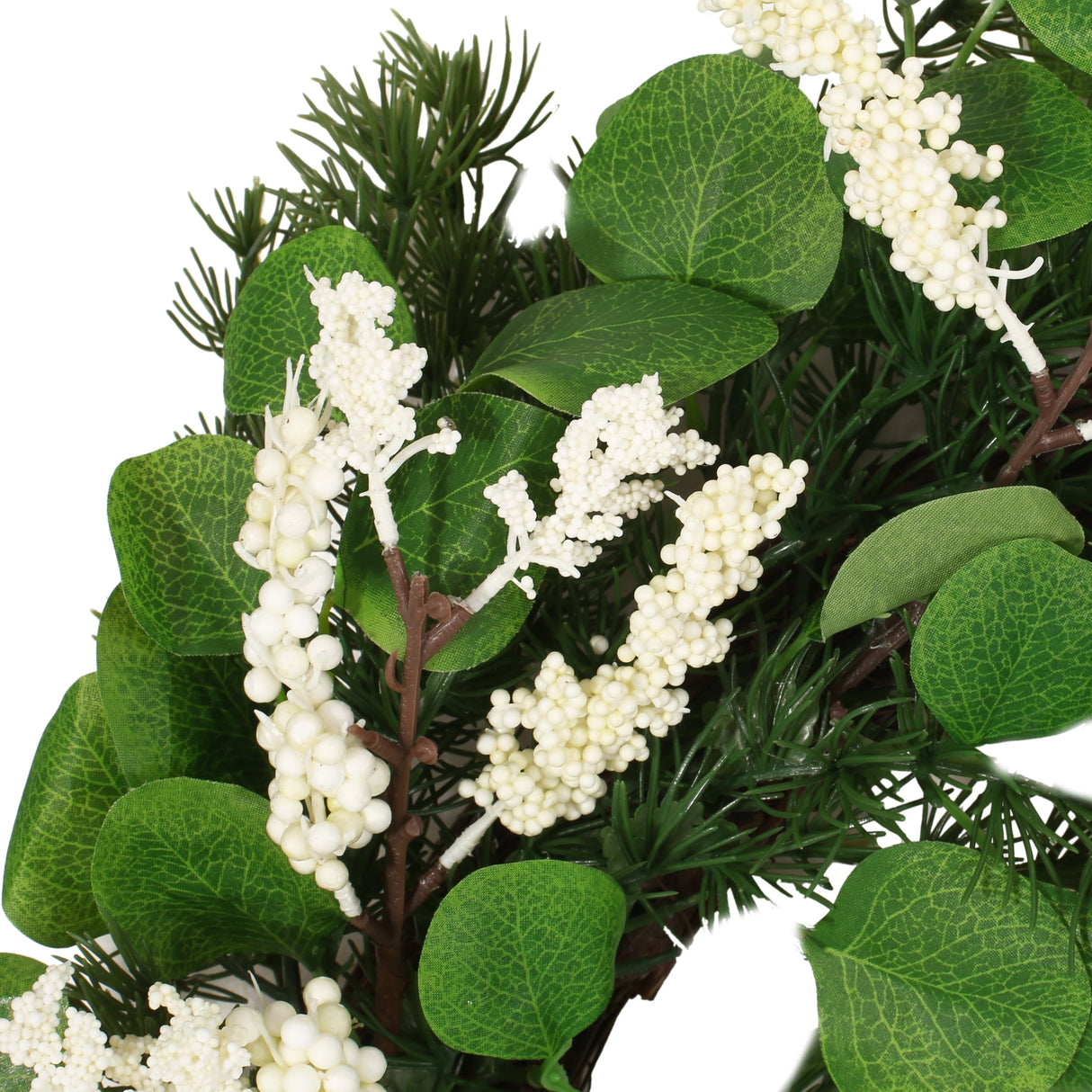 Leigh 25.5" Eucalyptus and Pine Artificial Wreath with Berries by Christopher Knight Home