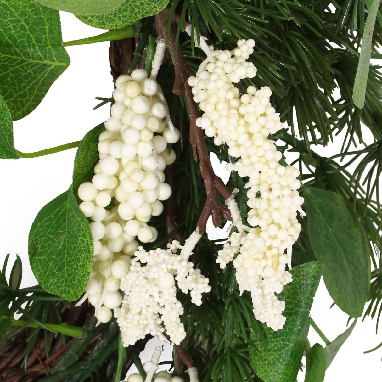 Leigh 25.5" Eucalyptus and Pine Artificial Wreath with Berries by Christopher Knight Home