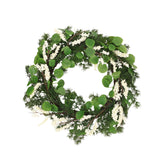 Leigh 25.5" Eucalyptus and Pine Artificial Wreath with Berries by Christopher Knight Home