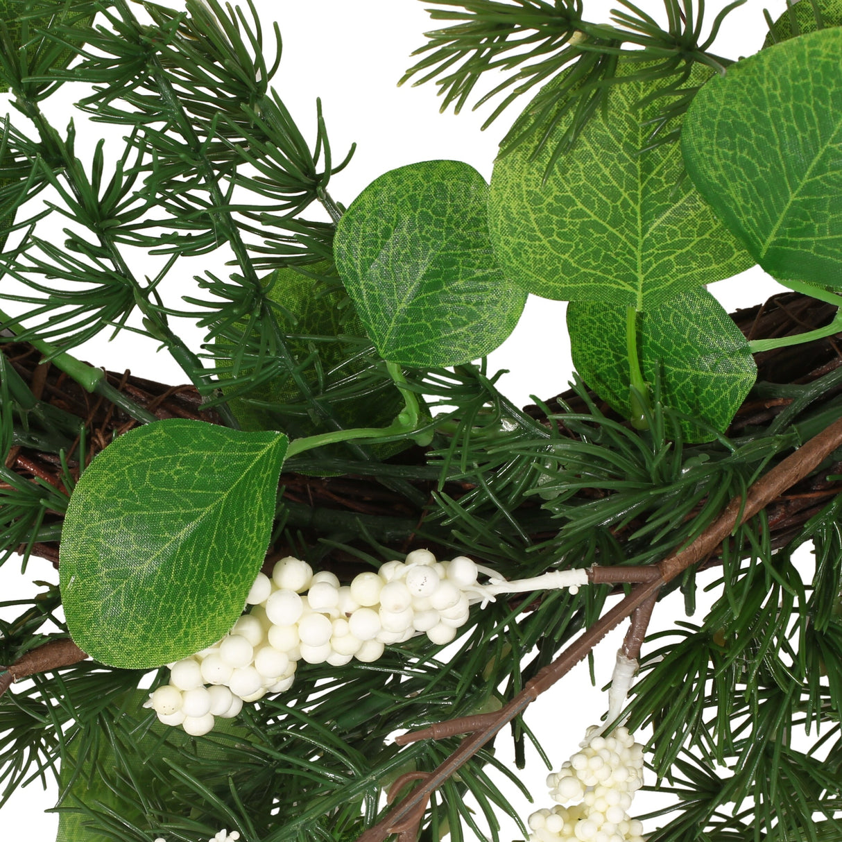 Leigh 25.5" Eucalyptus and Pine Artificial Wreath with Berries by Christopher Knight Home