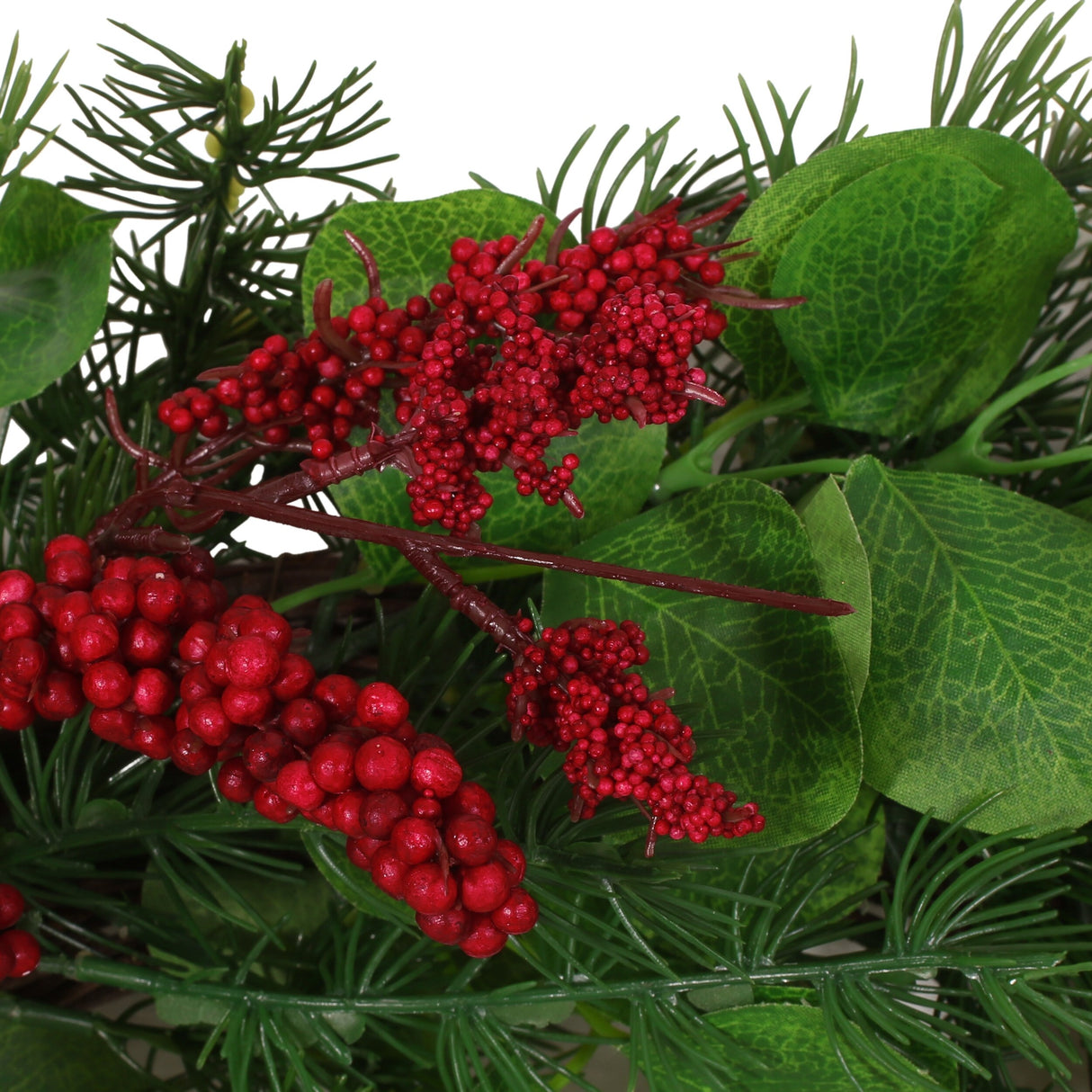 Leigh 25.5" Eucalyptus and Pine Artificial Wreath with Berries by Christopher Knight Home