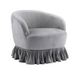 Leisure Arm Chair Vanity Stool Swivel Barrel Chair for Nursery, Hotel, Bedroom, Office, Lounge