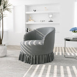 Leisure Arm Chair Vanity Stool Swivel Barrel Chair for Nursery, Hotel, Bedroom, Office, Lounge