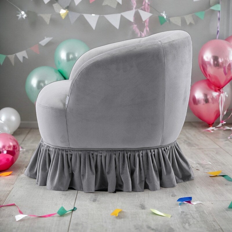Leisure Arm Chair Vanity Stool Swivel Barrel Chair for Nursery, Hotel, Bedroom, Office, Lounge