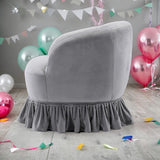 Leisure Arm Chair Vanity Stool Swivel Barrel Chair for Nursery, Hotel, Bedroom, Office, Lounge
