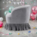 Leisure Arm Chair Vanity Stool Swivel Barrel Chair for Nursery, Hotel, Bedroom, Office, Lounge