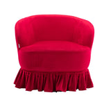Leisure Arm Chair Vanity Stool Swivel Barrel Chair for Nursery, Hotel, Bedroom, Office, Lounge