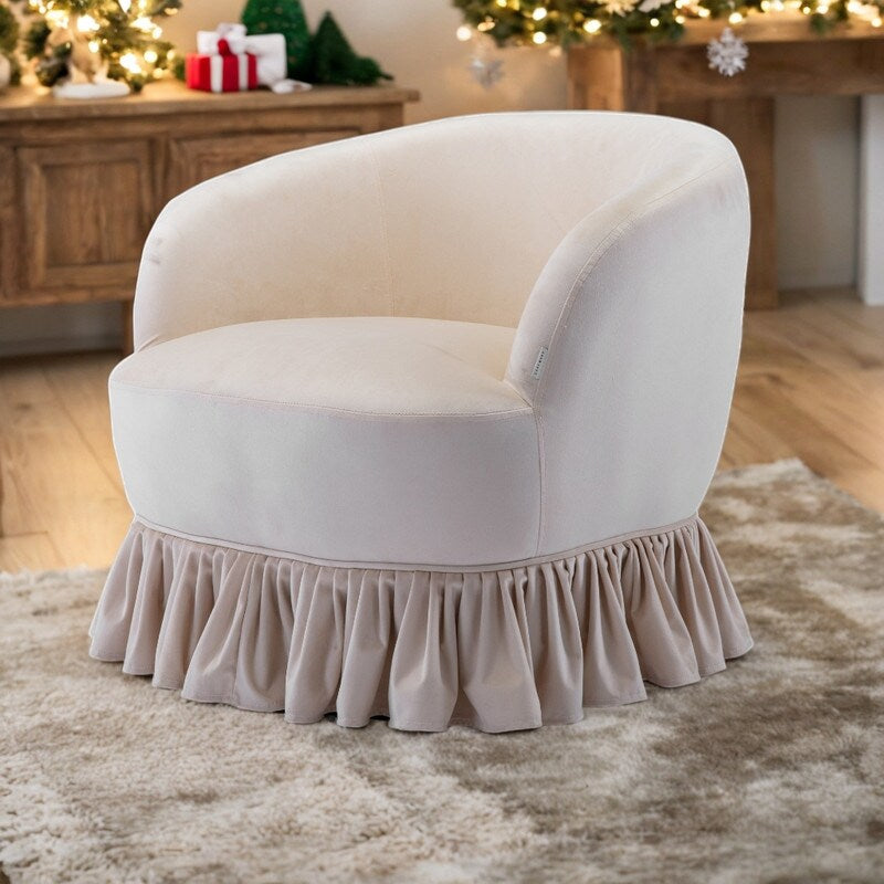 Leisure Arm Chair Vanity Stool Swivel Barrel Chair for Nursery, Hotel, Bedroom, Office, Lounge