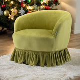 Leisure Arm Chair Vanity Stool Swivel Barrel Chair for Nursery, Hotel, Bedroom, Office, Lounge