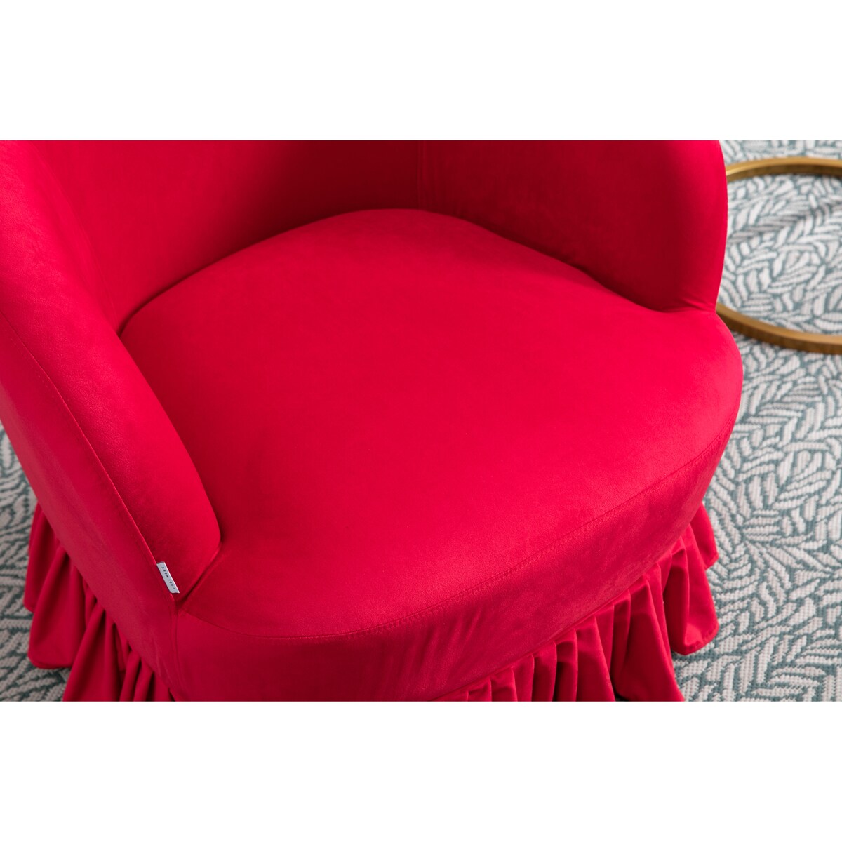 Leisure Arm Chair Vanity Stool Swivel Barrel Chair for Nursery, Hotel, Bedroom, Office, Lounge