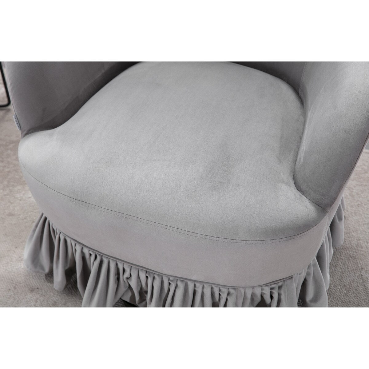 Leisure Arm Chair Vanity Stool Swivel Barrel Chair for Nursery, Hotel, Bedroom, Office, Lounge