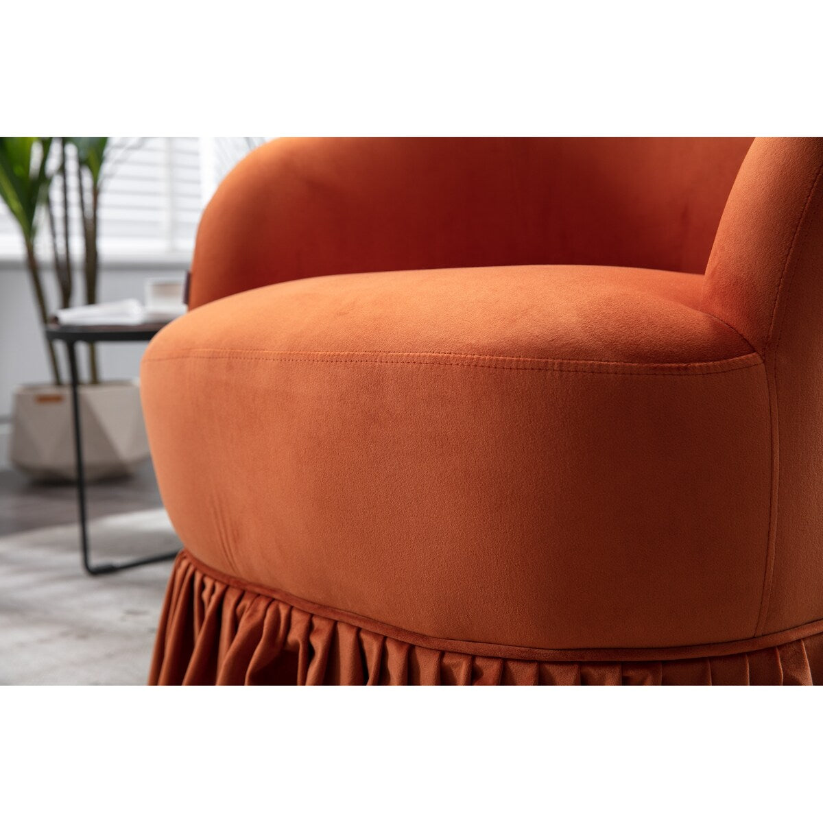 Leisure Arm Chair Vanity Stool Swivel Barrel Chair for Nursery, Hotel, Bedroom, Office, Lounge