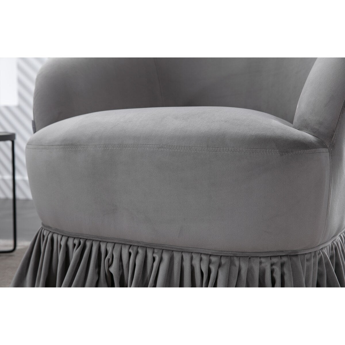Leisure Arm Chair Vanity Stool Swivel Barrel Chair for Nursery, Hotel, Bedroom, Office, Lounge