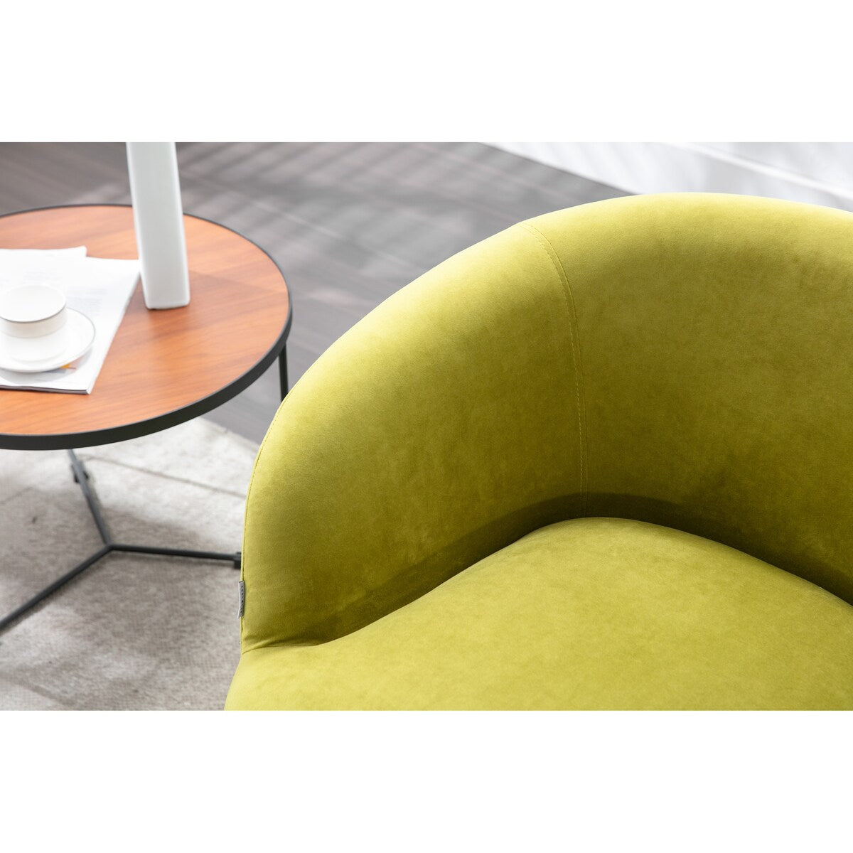 Leisure Arm Chair Vanity Stool Swivel Barrel Chair for Nursery, Hotel, Bedroom, Office, Lounge