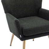 Leisure Fish Tail Accent Chair With Golden Feet