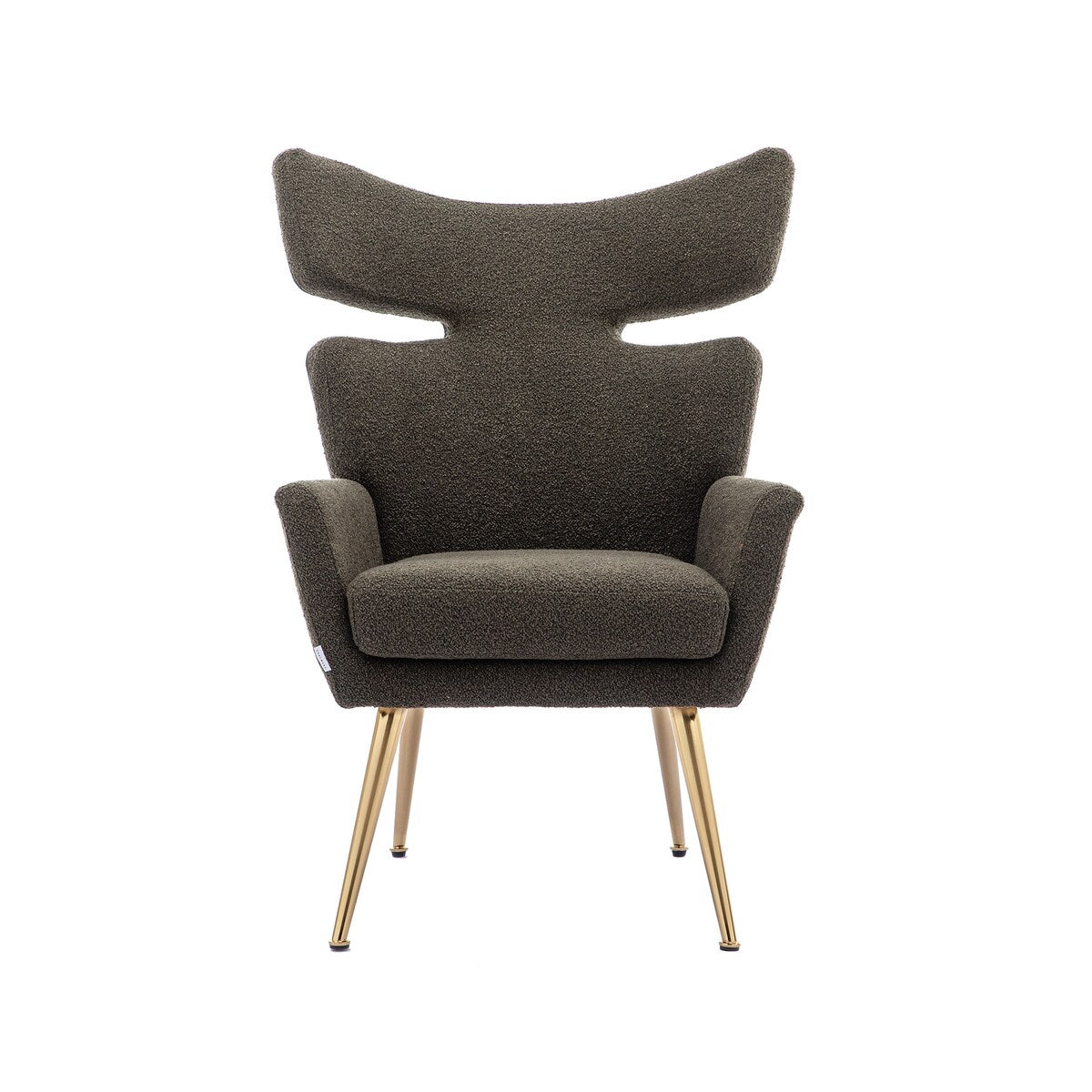 Leisure Fish Tail Accent Chair With Golden Feet