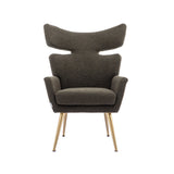 Leisure Fish Tail Accent Chair With Golden Feet