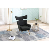 Leisure Fish Tail Accent Chair With Golden Feet
