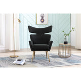 Leisure Fish Tail Accent Chair With Golden Feet