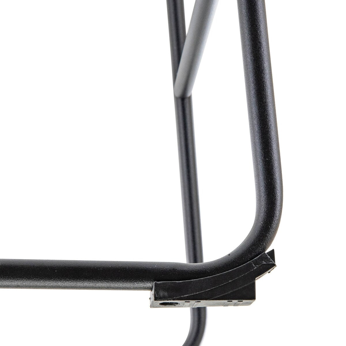 LeisureMod 29.9" Bar Stool With Black Iron Base & Footrest - Blue - 21"Dx19"Wx43"H