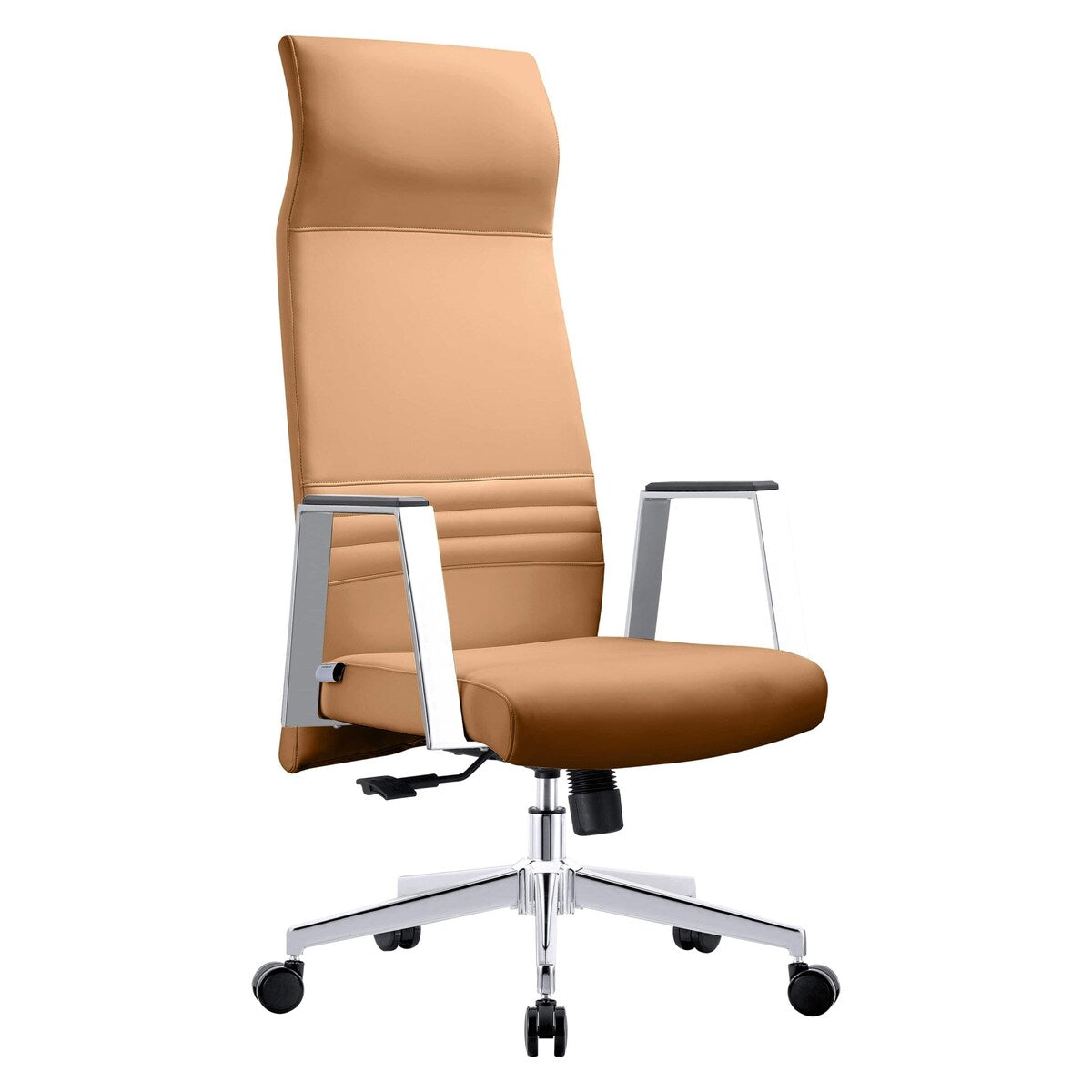 LeisureMod Aleen High-Back Office Chair with Swivel and Tilt