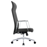 LeisureMod Aleen High-Back Office Chair with Swivel and Tilt