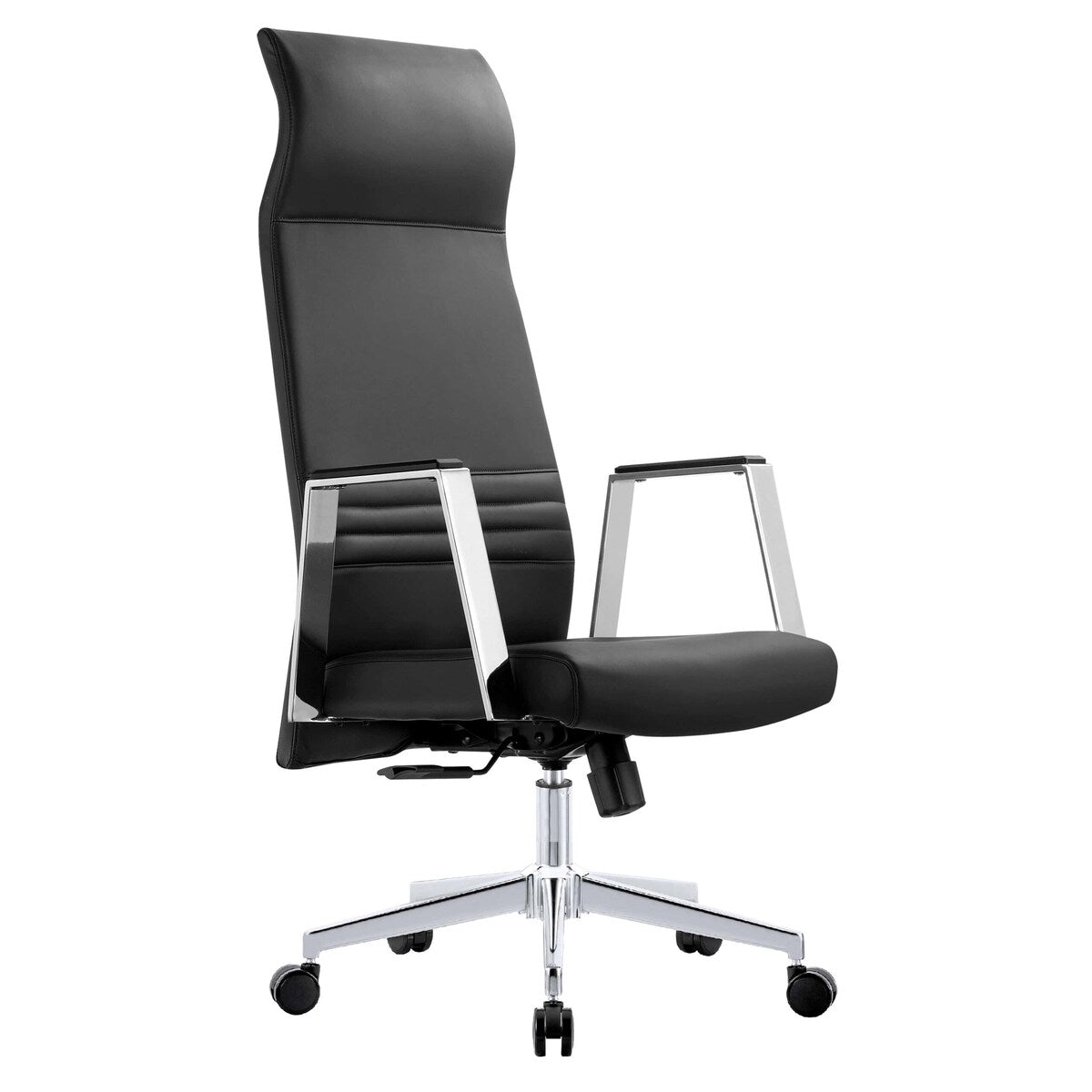 LeisureMod Aleen High-Back Office Chair with Swivel and Tilt