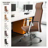 LeisureMod Aleen High-Back Office Chair with Swivel and Tilt