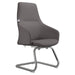 LeisureMod Celeste Leather Conference Office Chair with and Armrest
