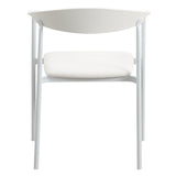 Leather Dining Chair with Stainless Steel Frame Set of 2 Kora Series