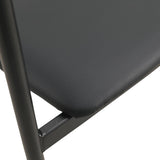Leather Dining Chair with Stainless Steel Frame Set of 2 Kora Series