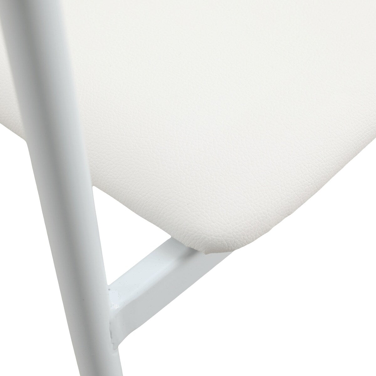 Leather Dining Chair with Stainless Steel Frame Set of 2 Kora Series