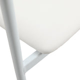 Leather Dining Chair with Stainless Steel Frame Set of 2 Kora Series