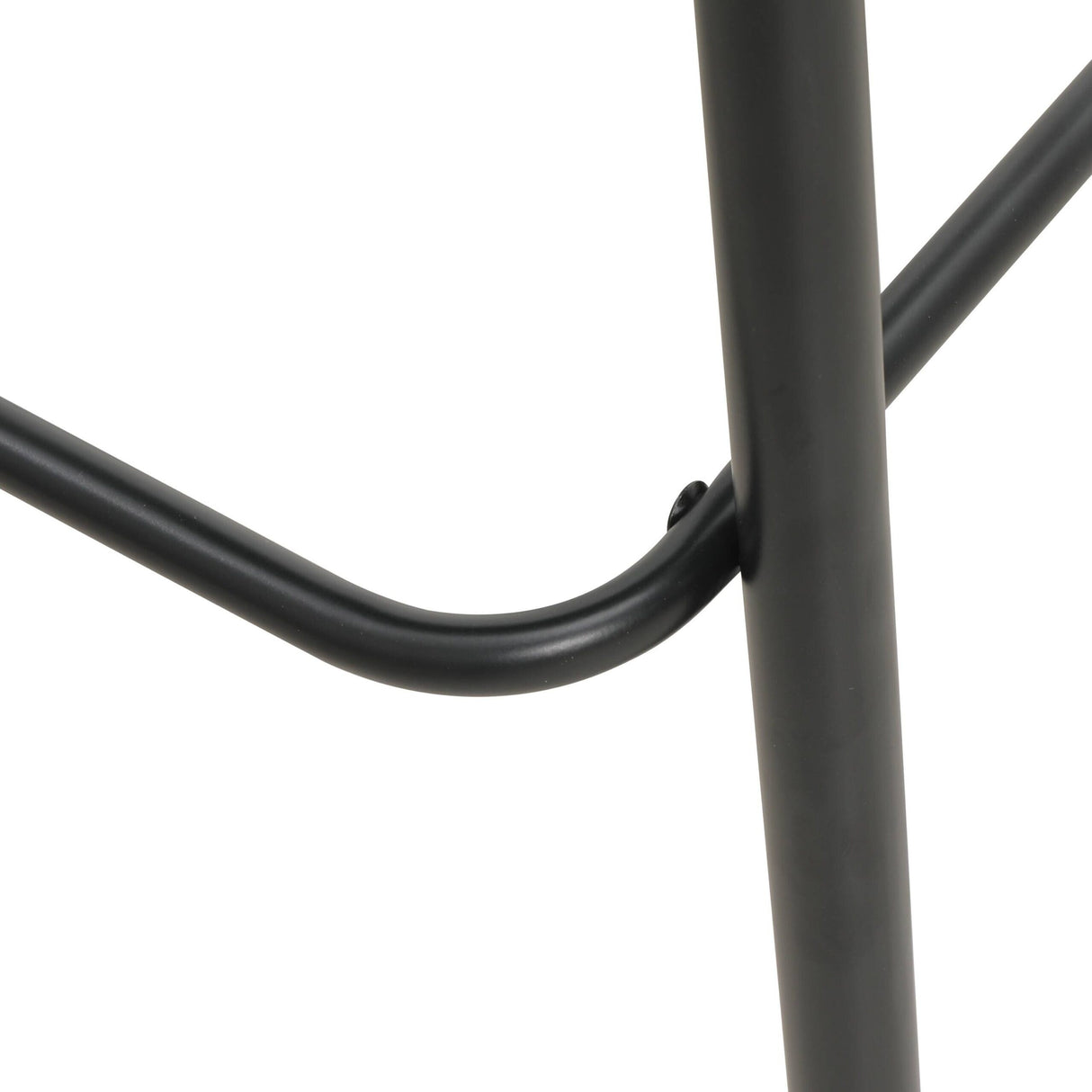 LeisureMod Ervilla Bar Stool with Black Powder Coated Steel Frame Set of 2 - 37"