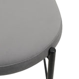 LeisureMod Euston Modern Wicker Bar Stool with Powder Coated Steel Frame - 42"