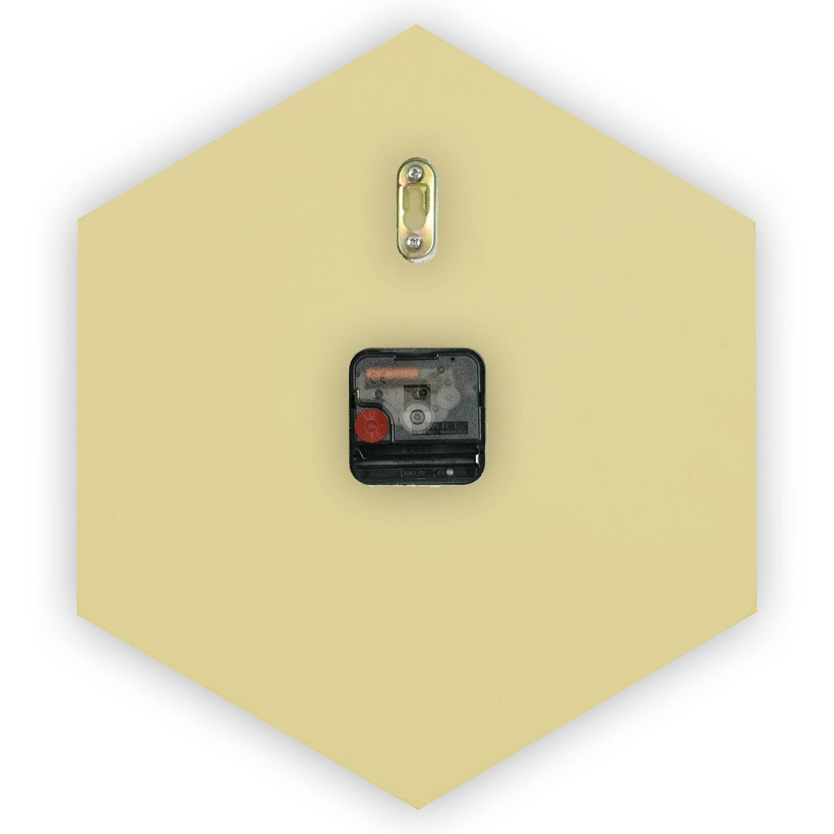 Manchester Silent Simple Hexagon Shaped Non Ticking Wall Clock with Aluminum Hands for Home Office Living Room(Battery Included)
