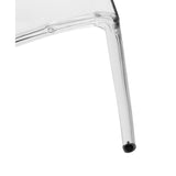 LeisureMod Murray Modern Dining Chair, Set of 2 - Clear