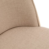 LeisureMod Tule Dining Chair with Upholstered Seat and White Steel Frame, Set of 4