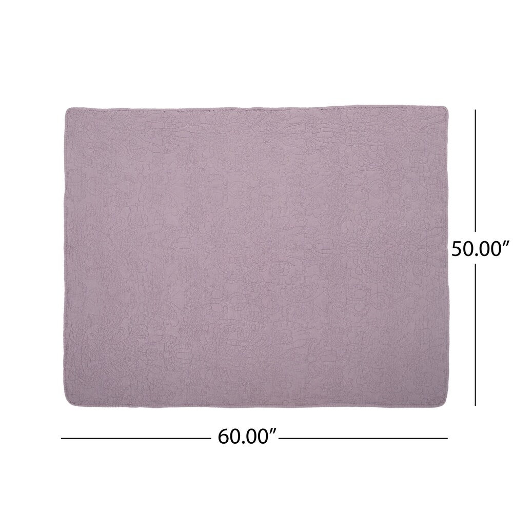 Lelia Embroidered Throw Blanket by Christopher Knight Home